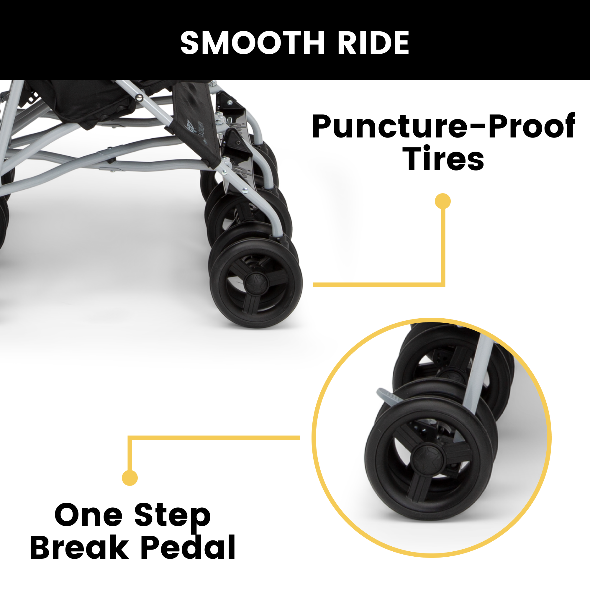 Jeep TurboGlyde Plus Side by Side Double Stroller - Delta